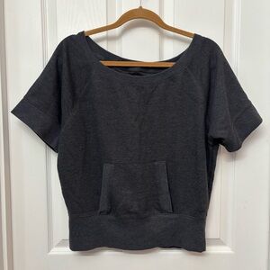 Charcoal Cropped Sweatshirt | VSX Small